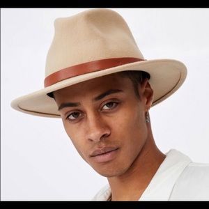 Mens Wide Brim Felt Hat